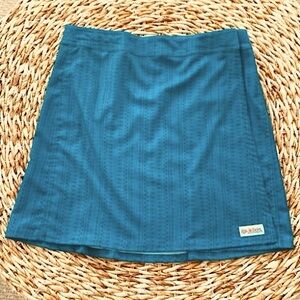 RipSkirt Hawaii Teal Linear Print Skirt